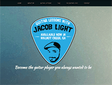 Tablet Screenshot of jacoblightguitar.com